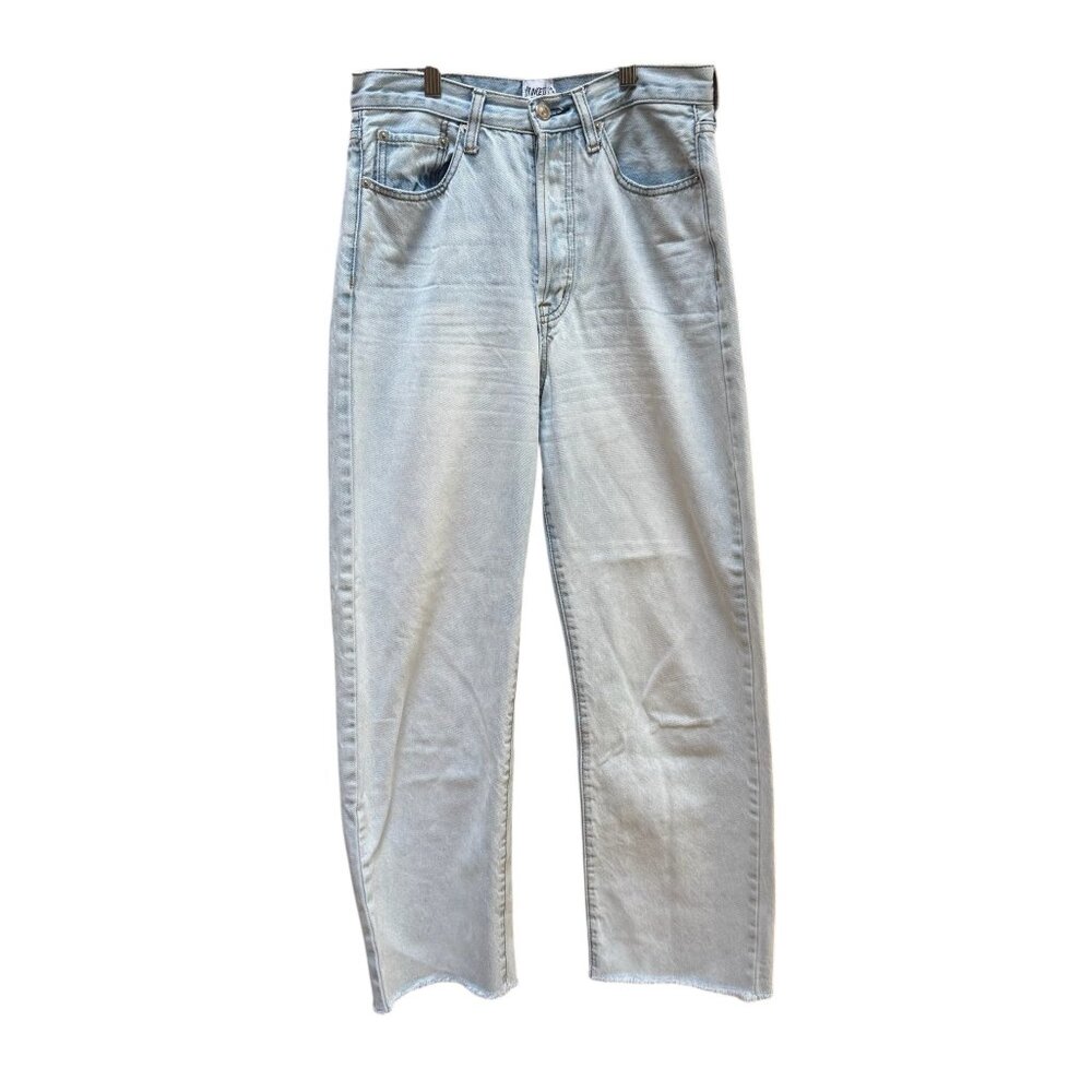 Princess Polly Jeans Mid-Rise Wide Leg Boho Lagenlook Y2K Light Academia Size 6‎